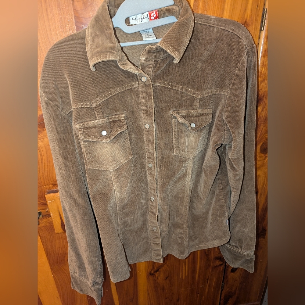 Kali girl Vintage Brown Corduroy Jacket size Large